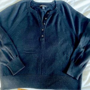 Banana republic four button sweater large